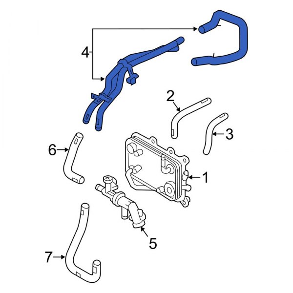 Engine Coolant Pipe