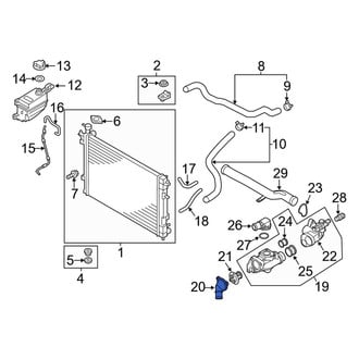 Kia OE - Upper Engine Coolant Thermostat Housing