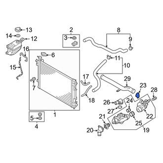 Kia OE - Right Engine Coolant Thermostat Housing Gasket