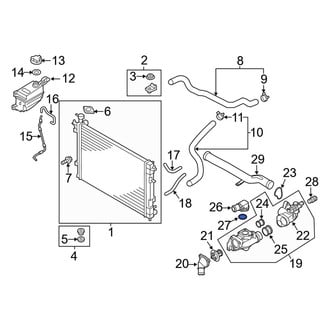 Kia OE - Engine Coolant Outlet Gasket