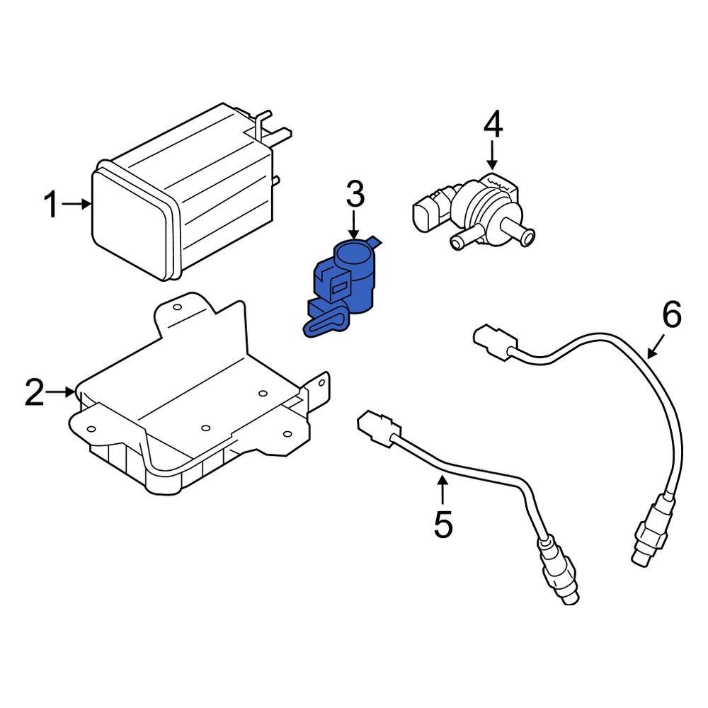 KIA OEM 11-15 Sorento Vapor Canister-Purge Valve 314300W000