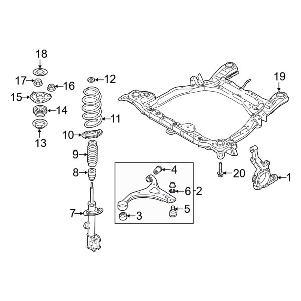 Suspension Ball Joint Snap Ring