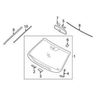Kia OE - Windshield - Reveal Moldings