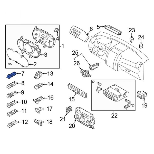 Windshield Wiper Switch