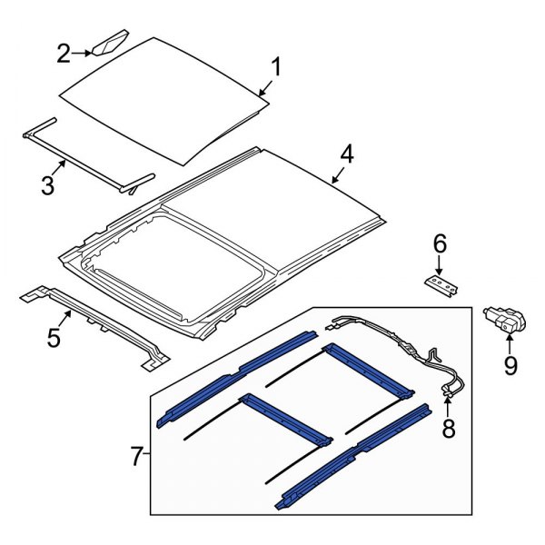 Sunroof Guide Rail