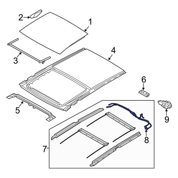 Sunroof Cable