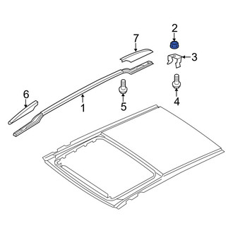 Kia OE - Roof Luggage Carrier Side Rail Nut
