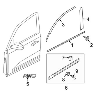 Kia OE - Front Door - Exterior Trim