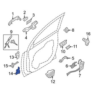Kia OE - Front Left Lower Door Hinge