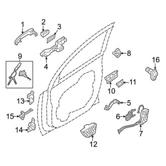 Kia OE - Front Door - Lock & Hardware