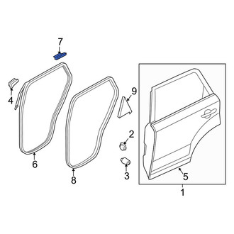 Kia OE - Rear Door Seal Clip