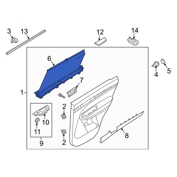 Door Glass Sunshade