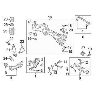 Kia OE - Rear Suspension - Suspension Components (FWD)