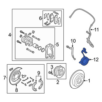 Kia OE - Rear Left ABS Wheel Speed Sensor