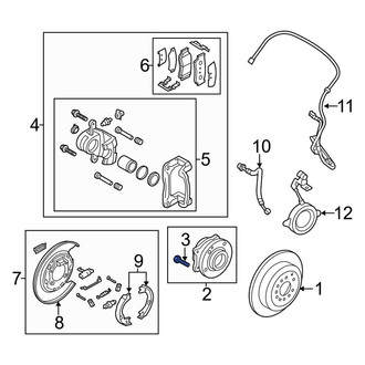 Kia OE - Rear Wheel Lug Stud