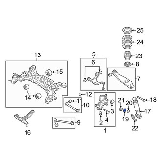 Kia OE - Rear Lower Inner Suspension Control Arm Washer