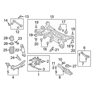 Kia OE - Rear Suspension - Suspension Components (AWD)