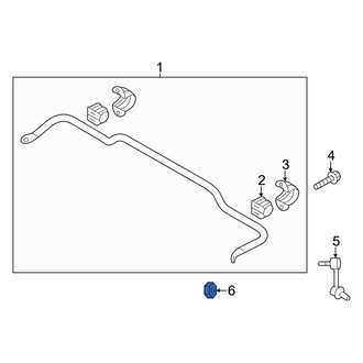 Kia OE - Rear Suspension Stabilizer Bar Link Nut