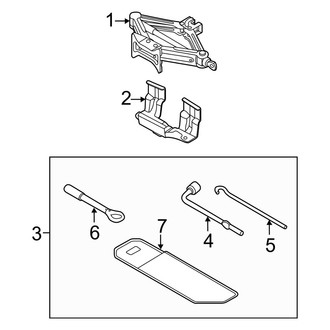 Kia OE - Rear Body & Floor - Jack & Components