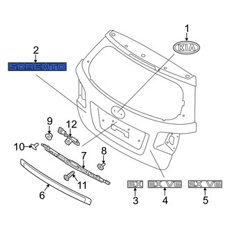 Kia OE - Rear Hatch Emblem