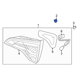 Kia OE - Upper Tail Light Nut