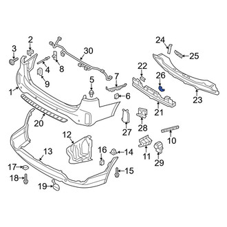Kia OE - Rear Lower Bumper Impact Bar Bracket