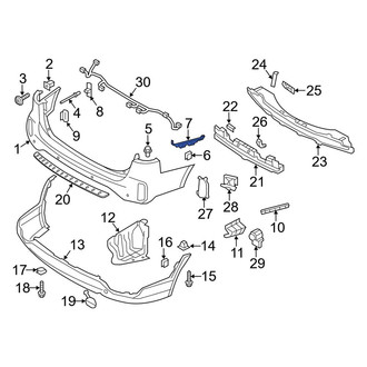 Kia OE - Rear Left Bumper Corner Cover Bracket