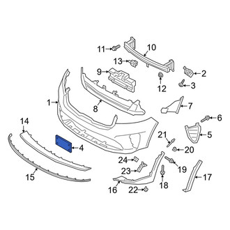 Kia OE - Front License Plate Bracket