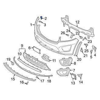 Kia OE - Bumper Cover Screw