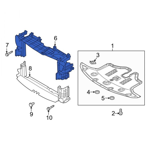 Radiator Support Air Deflector