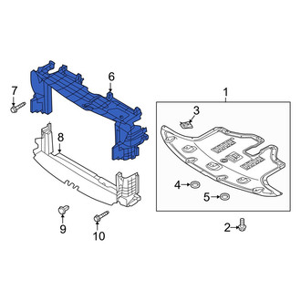 Kia OE - Front Upper Radiator Support Air Deflector