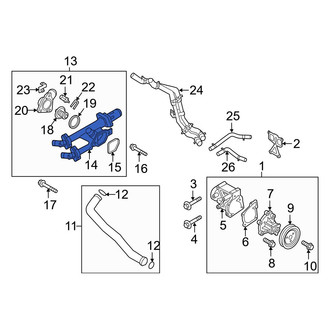 Kia OE - Upper Engine Coolant Thermostat Housing