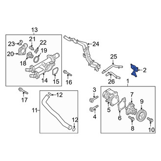 Kia OE - Engine Water Pump Housing Gasket
