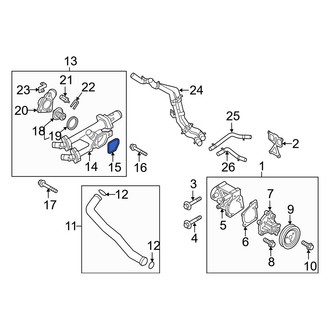 Kia OE - Engine Coolant Thermostat Housing Gasket