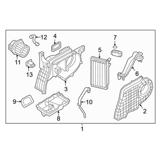 Kia OE - Air Conditioner & Heater - Rear Evaporator