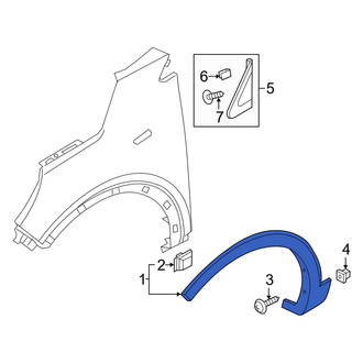 Kia OE - Front Left Wheel Arch Molding