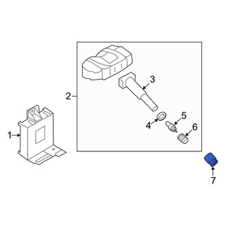 Kia OE - Tire Pressure Monitoring System (TPMS) Sensor Nut