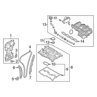Kia OE - Engine / Transaxle - Valve & Timing Covers (2.0L)