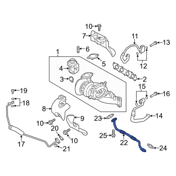 Turbocharger Oil Line