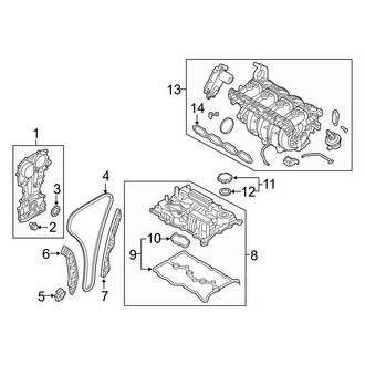 Kia OE - Engine / Transaxle - Valve & Timing Covers (2.4L)