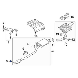 Kia OE - Front Exhaust Flange Nut