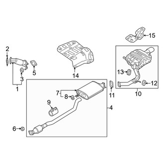 Kia OE - Exhaust System - Exhaust Components (2.4L)
