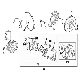Kia OE - Front Suspension - Brake Components