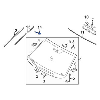 Kia OE - Windshield Molding Rivet