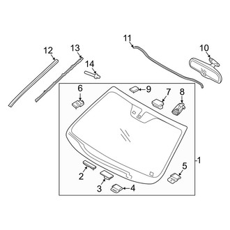 Kia OE - Windshield - Reveal Moldings