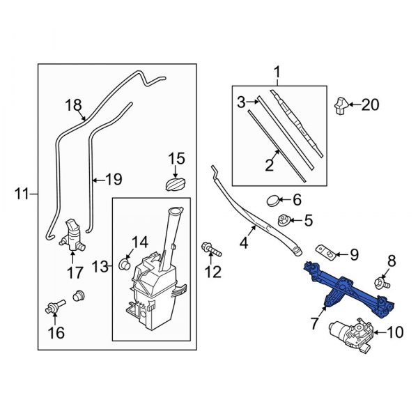 Windshield Wiper Linkage