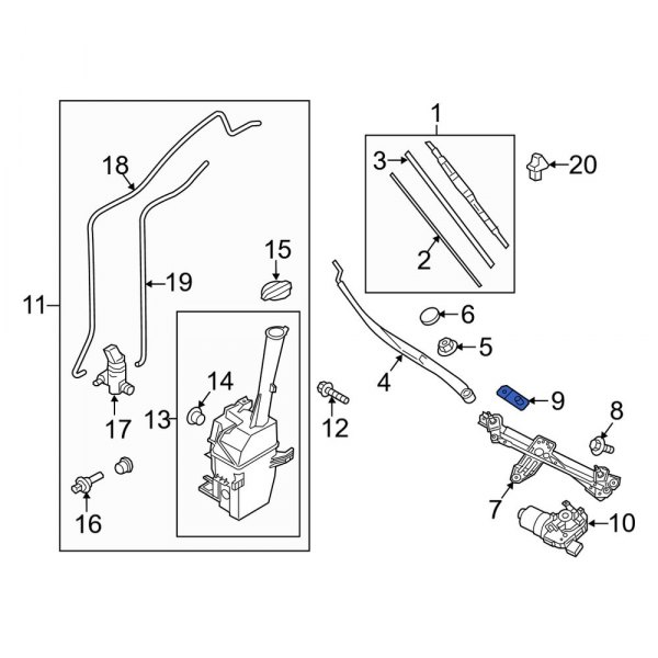 Windshield Wiper Linkage Brace