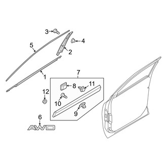 Kia OE - Front Door - Exterior Trim