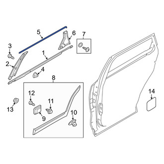 Kia OE - Rear Right Door Reveal Molding