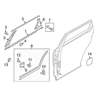 Kia OE - Rear Door - Exterior Trim